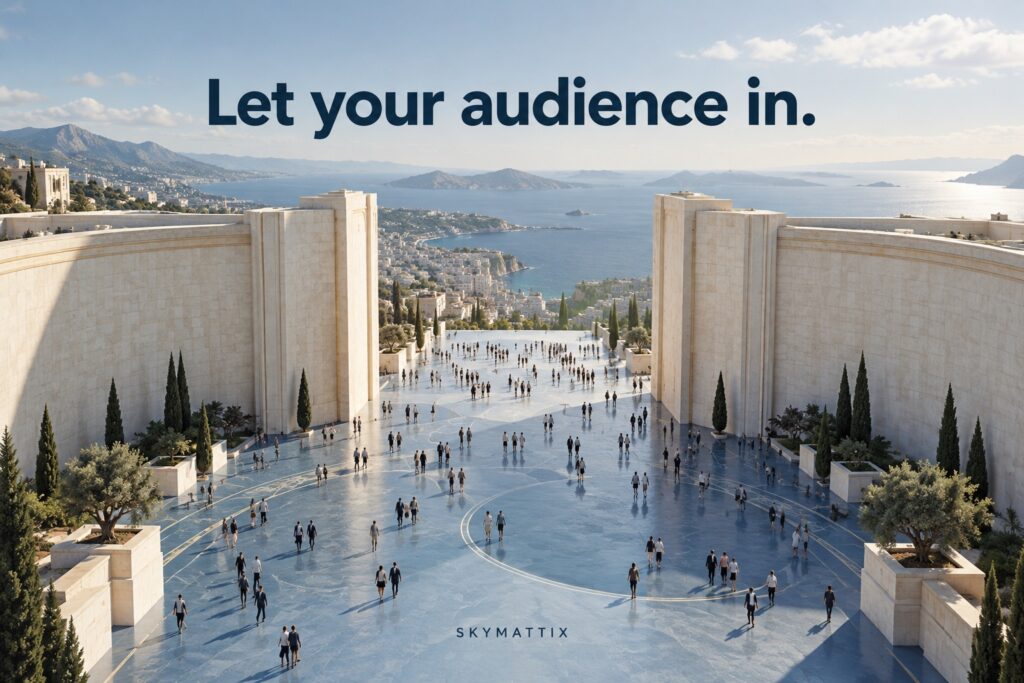 Why ‘Letting The People In’ Will Change the Way You Build Your Brand — Skymattix editorial illustration