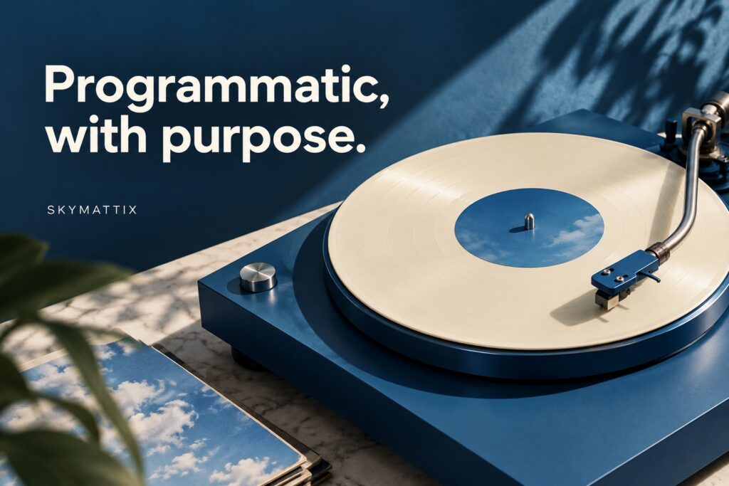 Mastering Programmatic Advertising: The Future of Digital Marketing Unveiled — Skymattix editorial illustration