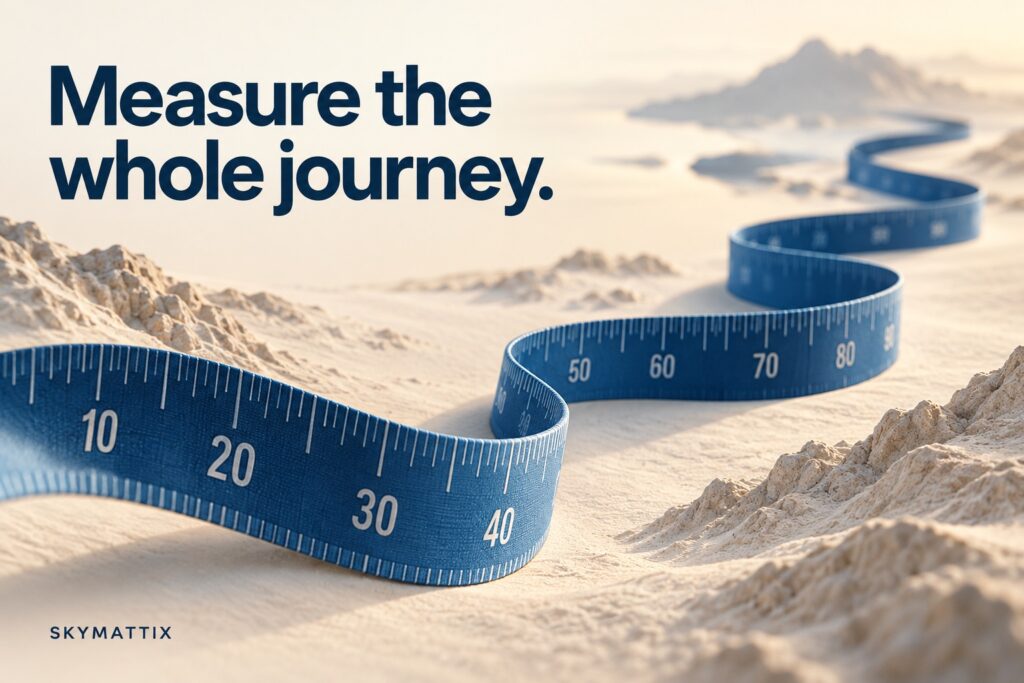 How to Measure Social Media Success: Key Metrics to Track — Skymattix editorial illustration